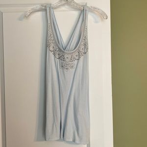 American Eagle Ice Blue Crossback Tank